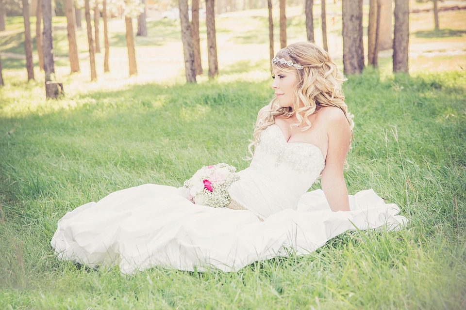 beautifully dressed bride