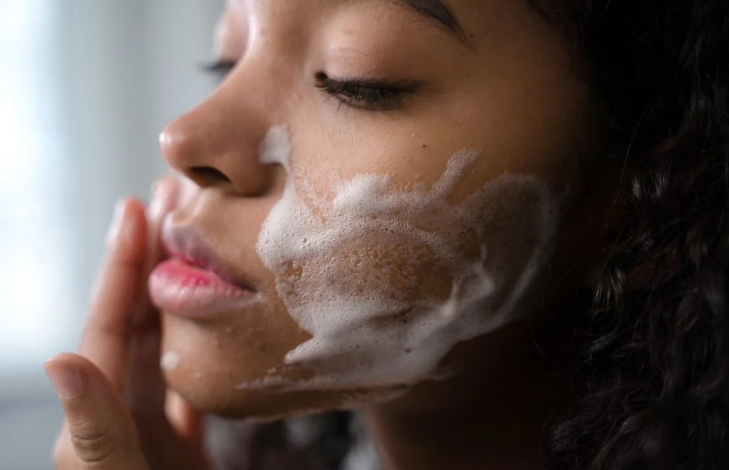 washing face